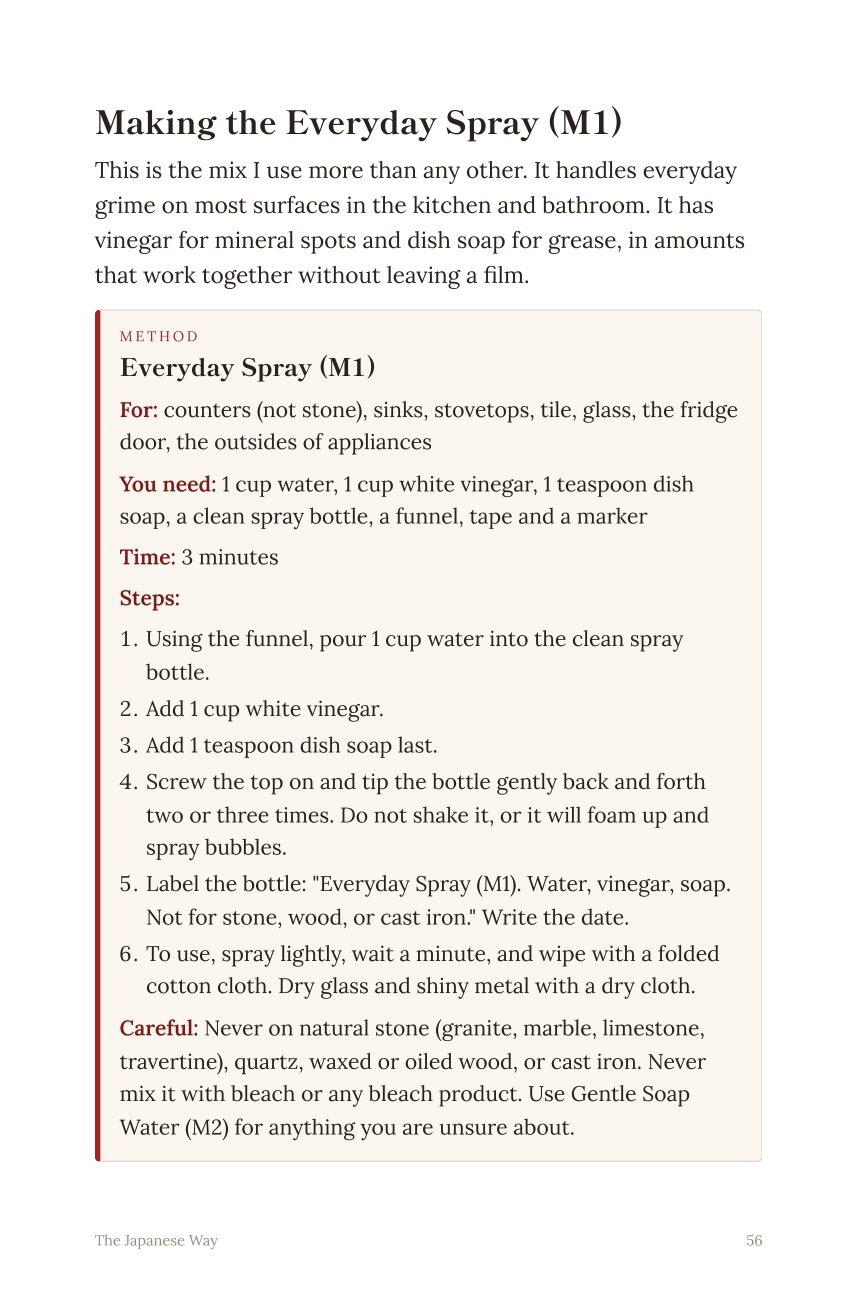 Page 56: making the Everyday Spray